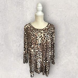 Anne Klein | NWT Women’s Long Length Animal Print Tunic Size XL